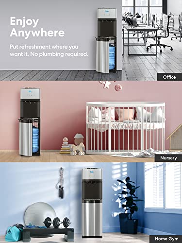 Brio Self Cleaning Bottom Loading Water Cooler Water Dispenser – Limited Edition - 3 Temperature Settings - Hot, Cold & Cool Water - Ul/Energy Star Approved #TOP3