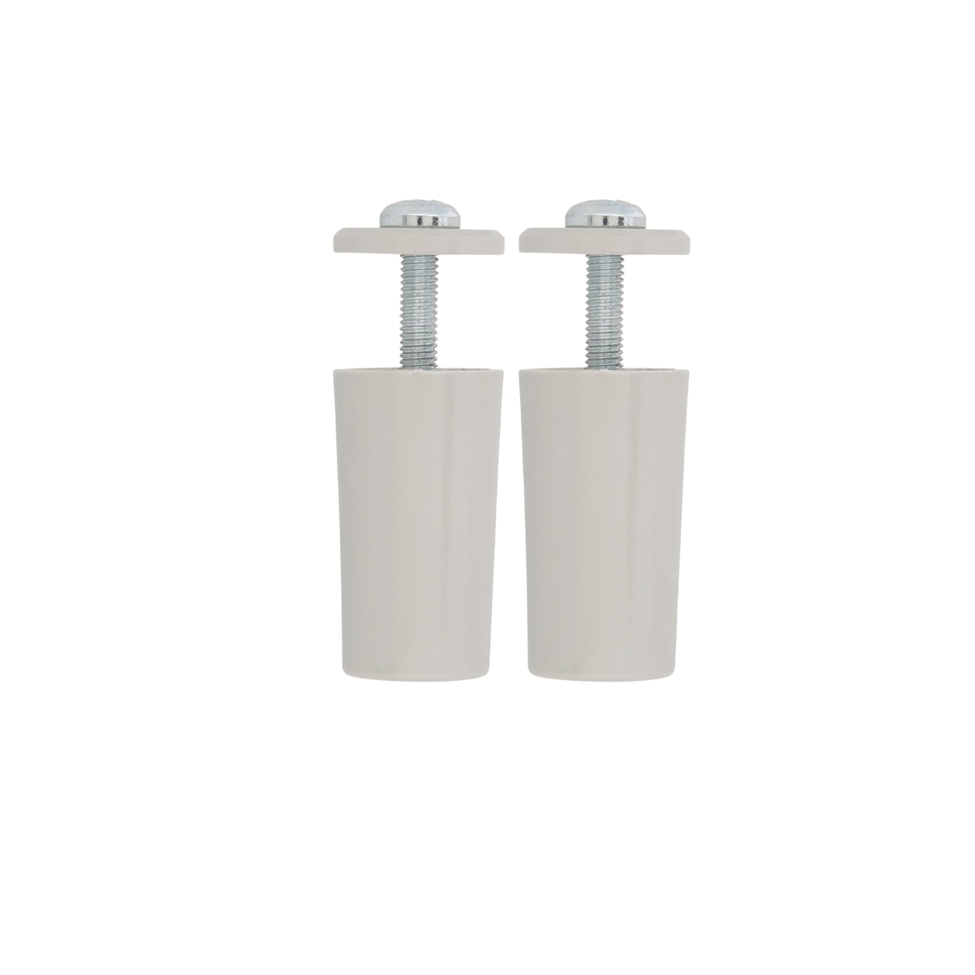 Amig White - Pack Of 2 Blind Stop 40 - Plastic Roller Shutter Shock Absorber With M5 Anti-Rust Screw And Outer Washer – Weather Resistant