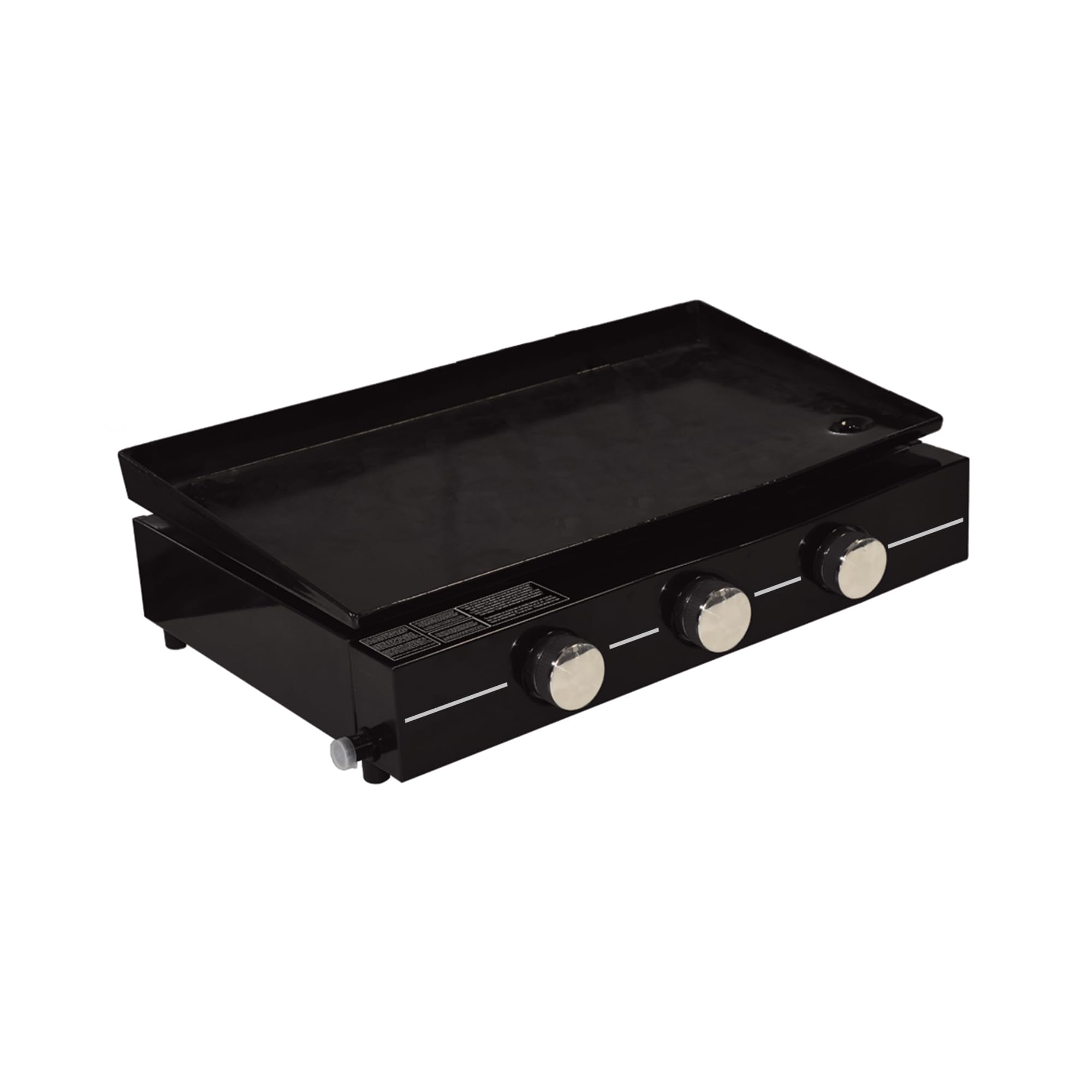 Cook’in Garden - Plancha Gaz Extérieur, 3 Brûleurs pour 10 Personnes, Plaque en Acier Émaillé Antiadhésif, Bac Récupérateur de Graisse Amovible, Idéal Terrasse et Jardin