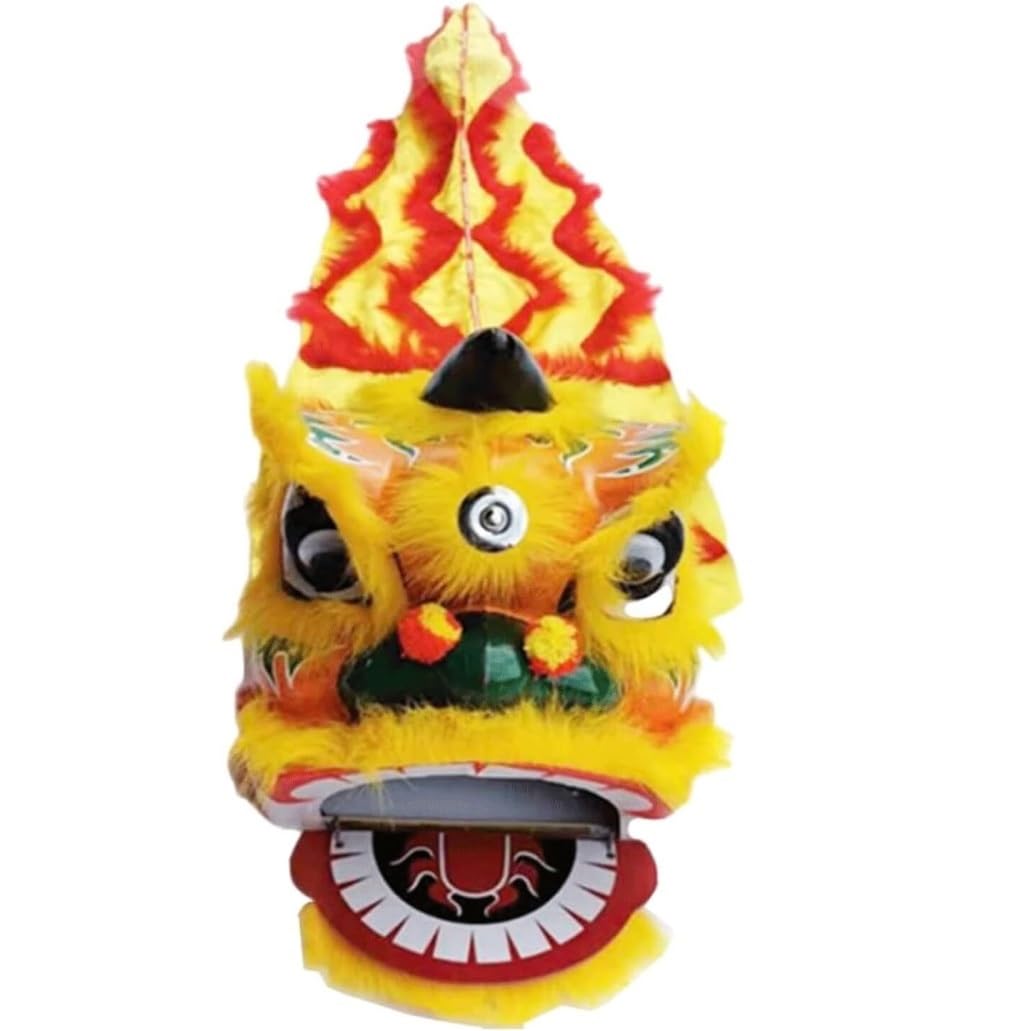 Krxsobnv D Lion Ance Clothes, 9Inch Lion Ance Mascot Costume Chinese New Year Performance Props