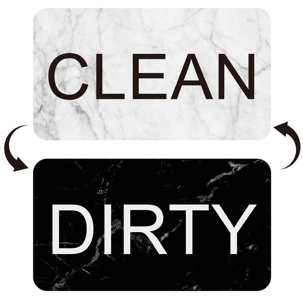 Inf White/Black Magnet For Dishwasher Clean/Dirty Reversible Sign Dishwasher Magnet Indicator Dishwasher Kitchen Accessories Kitchen Gadgets