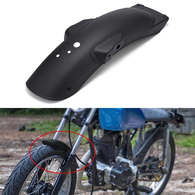 Image of Blueshyhall Motorcycle Rear Fender Mudguard Guard Wheel Cover Black for CG125, T2256