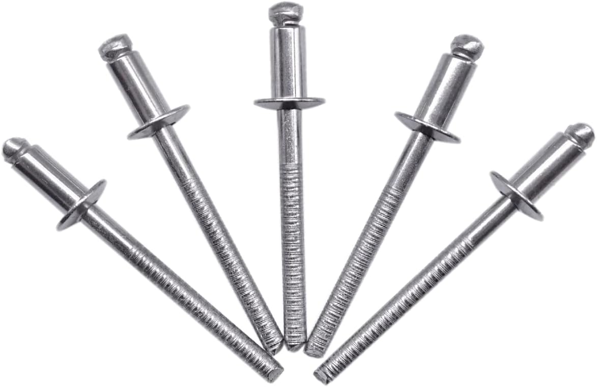 (Pack of 10 pcs) Stainless Steel Blind Rivets 4.0 x 6 mm, Dome Head