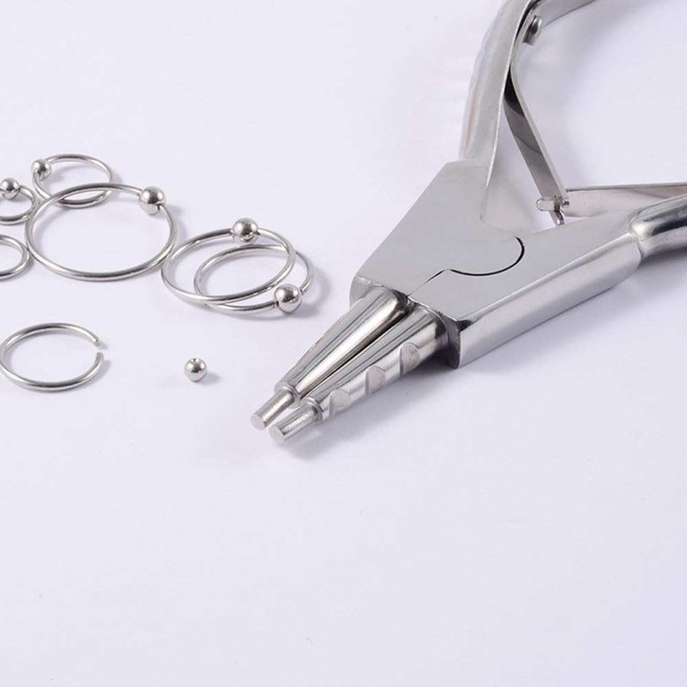 LAURITAMI 3mm 4mm 5mm Pince piercing, Pince à piercing pour boules, Pinces piercings pour modifier les piercings l'oreille de la lèvre du nombril de la langue du nez des sourcils