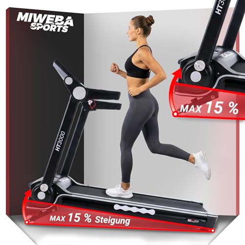 Miweba Sports elektrisches Laufband HT3000 - Incline bis...