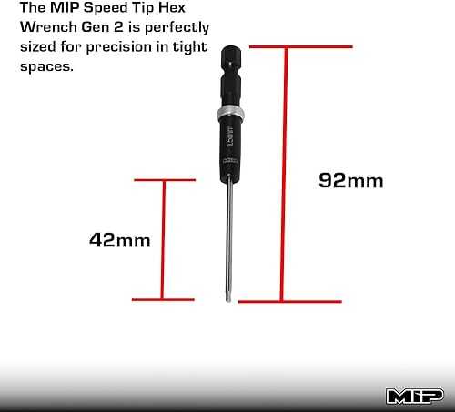 Miniatura 4 de MIP Juego de brocas hexagonales RC 9612 (0.059 in, 0.079 in, 0.098 in)  Llave Allen de cabeza hexagonal y brocas de herramientas para