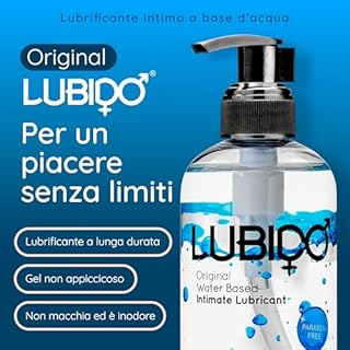 Lubido Original Gel lubrificante intimo a base d'acqua senza parabeni – 250 ml