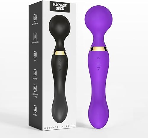 Miniatura 7 de Silicona suave portátil con temperatura pareja impermeable potente embalaje silencioso regalo para mujer aliviar múltiples dolores musculares