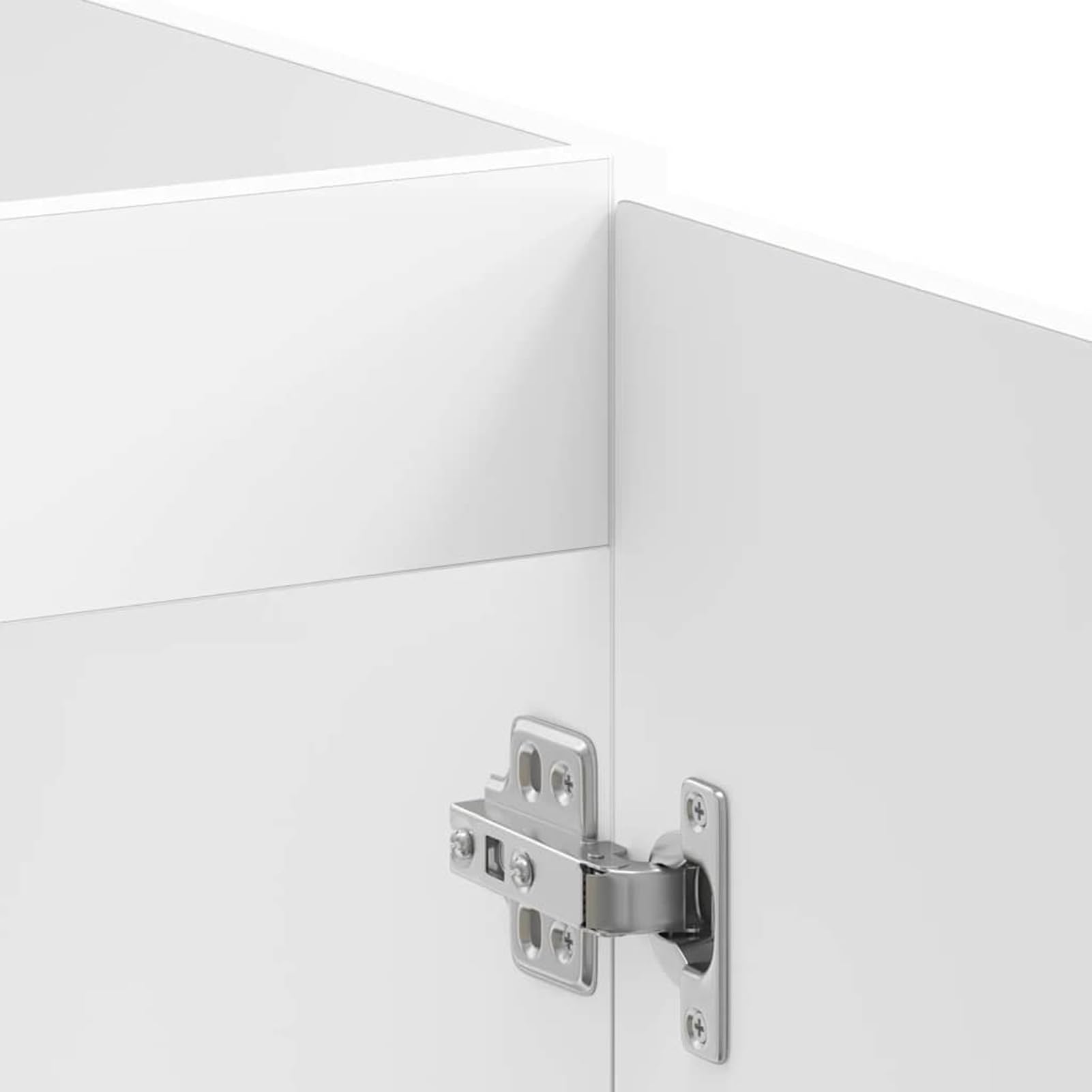 Homgoday Mueble bajo Fregadero Porto Blanco 80x46x81,5cm de Cocina sin Encimera - Madera diseñada para Lavabo