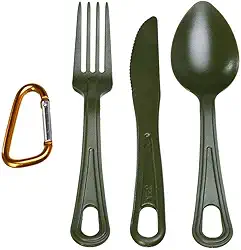 Guepardo, Conjunto de Talheres Polic, Garfo, Colher e Faca em Policarbonato