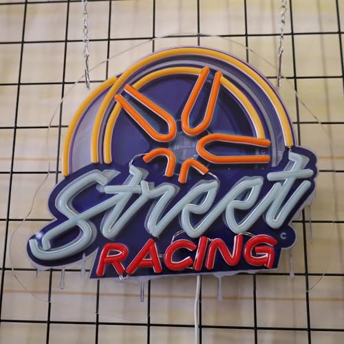 Image of Wheel Neon Sign Car Led Light Up Sign Pop Art With UV Printed background Room Wall Decor Man Gaming Room, Kids Room, Bar Decoration, Birthday Party Gifts