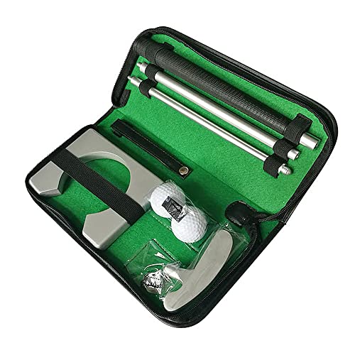 Domary Conjunto de taco de golfe com taco de golfe 2 bolas de golfe Copo de golfe para viagens inter