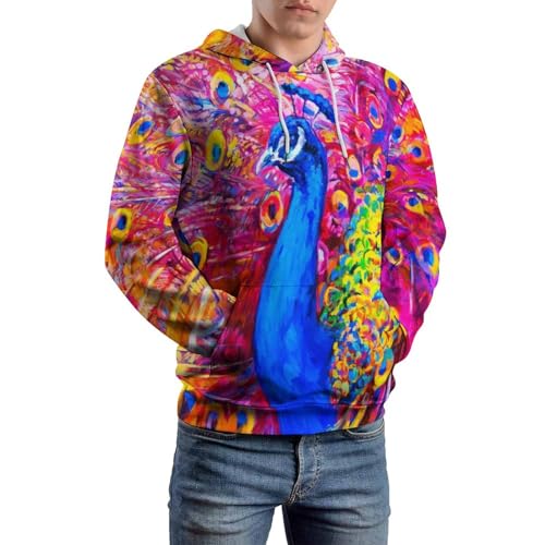 Sweat à capuche paon UMENG idéal pour vos sorties urbaines - 6