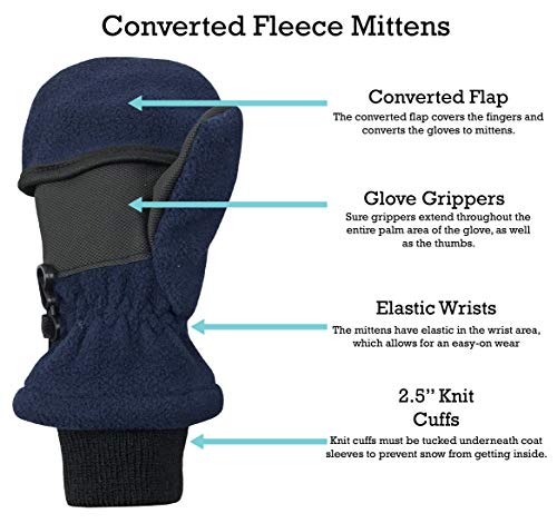 N'Ice Caps Kids Fingerless Glove Mitten Converter Winter Warm Thinsulate Lined4