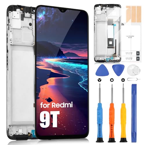 Écran LCD pour Redmi 9T et Poco M3 Noir avec Châssis Tactile Neuf
