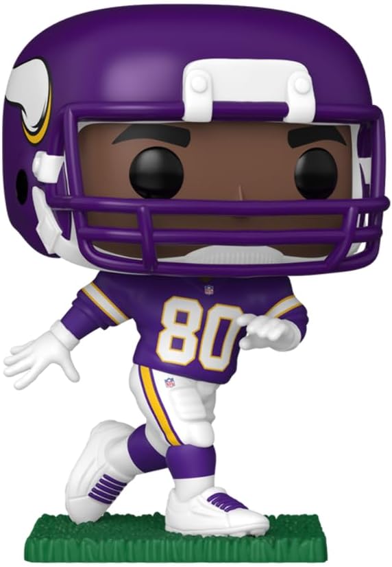 Cris Carter #317 Facsimile Signed Reprint Laser Autographed Funko POP! Football NFL: Minnesota Vikings Figurine with Protector Case
