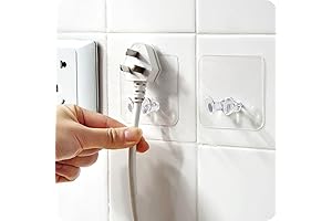20 Pcs Plastic Wall Plug Hook for Efficient Home Organization