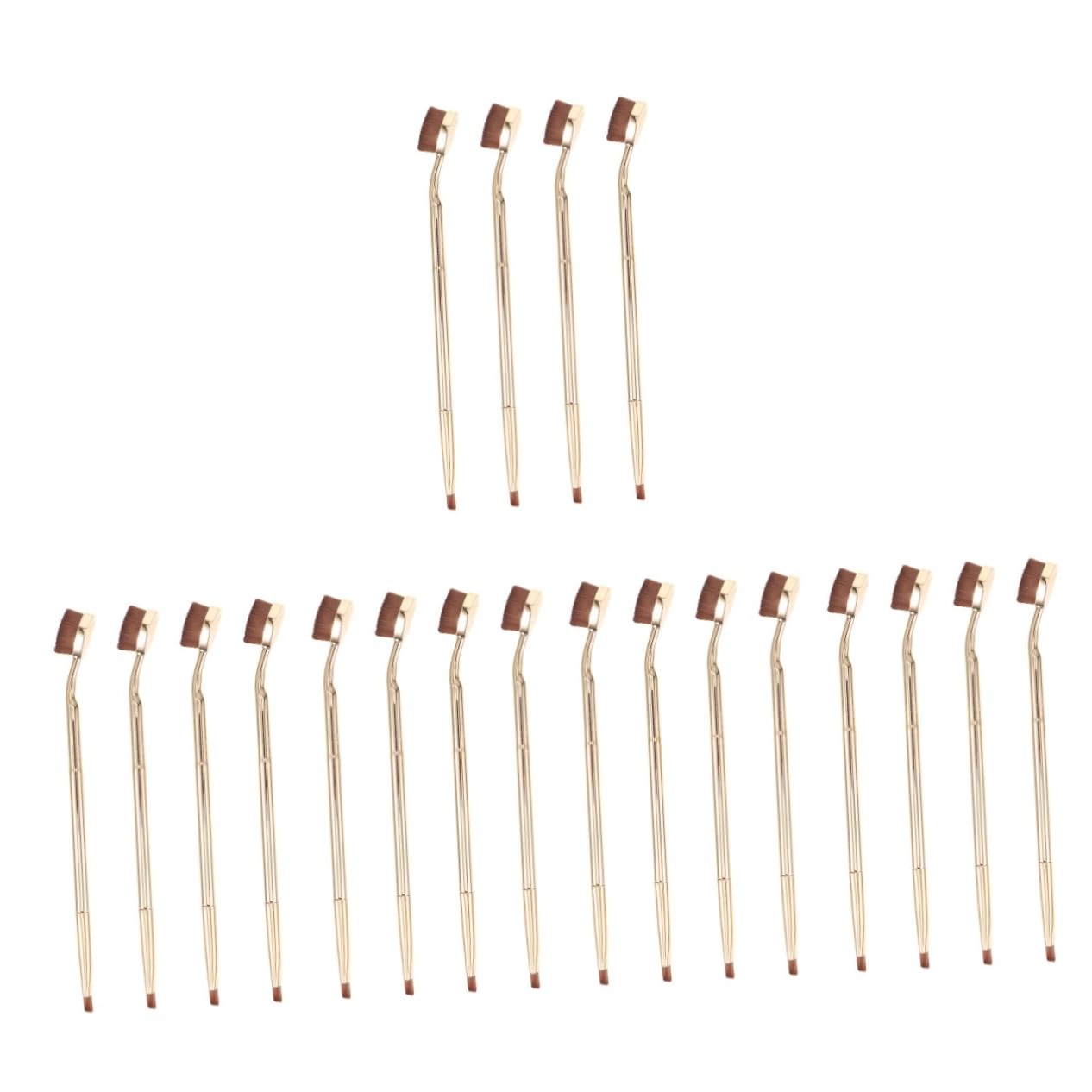FOMIYES 20 Pz Spazzola Cosmetica Pennello Per Eyeliner Correttore Per Sopracciglia Pennello Per Cipria Pennello Da Trucco Pennello Per Il Trucco Degli Occhi Tubo Di Alluminio