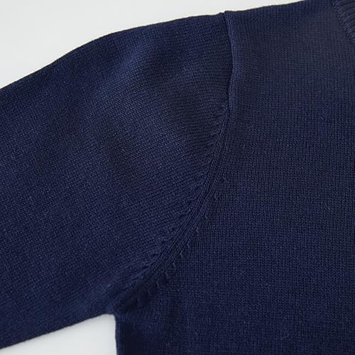 Girls Crewneck Open Front Cardigan Long Sleeve Lightweight Button-up Knit Sweater Casual Solid Outerwears2