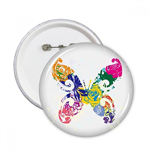 Badge bouton papillon coloré pour égayer vos tenues de festival et vos sacs au quotidien
