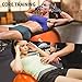 SpoxFit Exercise Ball Chair with Resistance Bands, Perfect for Office, Yoga, Balance, Fitness, Super Strong Holds 660lbs. Set Includes Stable Base, Workout Poster, Pump, Home Gym Bundle-65cm Orange