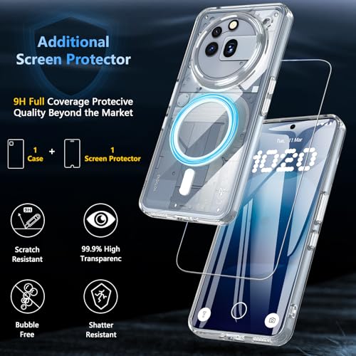 Coque Nothing Phone (3a) Pro magnétique avec protège-écran TPU - 3