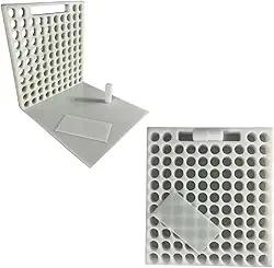 Genérico Placa Porcionadora para Doces Brigadeiro Beijinho com 104 Furos (10g) Branco