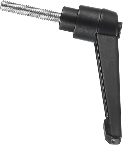 Miniatura 71 de uxcell 2 piezas de manija de palanca de sujeción ajustable M8 x 0.787 in óxido negro métrico acero al carbono macho roscado perillas de mano