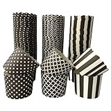 GEMSO Paper Baking Cups 90-Pack 6 Oz Greaseproof Baking Cups Cupcake Muffin Cups Disposable Cupcake