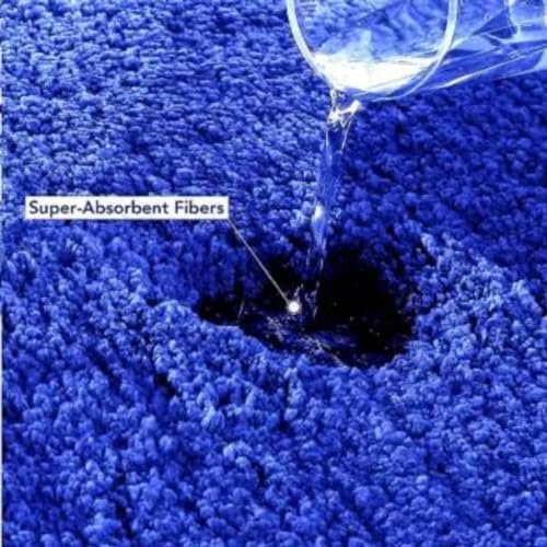 Image of HOWNICE Doormat for Bedroom,Bathroom,Kitchen,Living Room,Room Mats,Home Entrance Foot Mats,Floor mat,Main Door,Non Slip,Door Mate,Soft,Fur,Door Matt,Rugs,Bathmat (Bathroom Mat Blue, Medium)