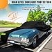 Waterproof Car Cover Compatible with Chevrolet Impala/Bel Air/Biscayne 1971-1976 2 & 4-Door Sedan/Couple/Hardtop 210T All Weather Classic Car Covers with Zipper Door for Snow Rain Protection