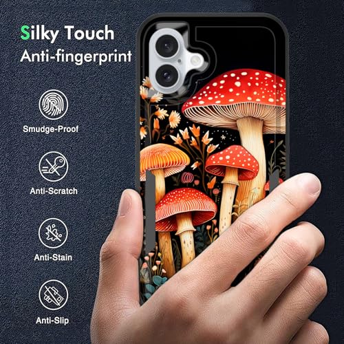 Coque iPhone 17抗震防摔保护壳 解决手滑星人碎屏烦恼 森林蘑菇外壳