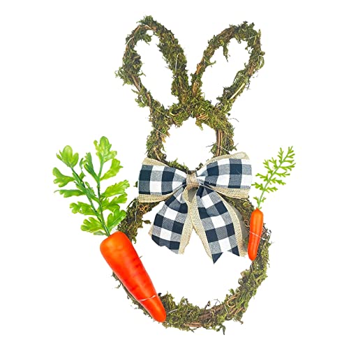 Künstliche Osterkranz Türkranz Osterei Kranz Fröhlicher Osterkranz Frühlingskranz Osterdekoration Türdekoration Haustürkranz Frühlingshasendekoration Osterkranz Welcome mit Hase Dekorativer Türkranz
