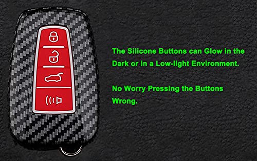 Coque de clé pour C-HR protection ABS carbone pour télécommande de voiture