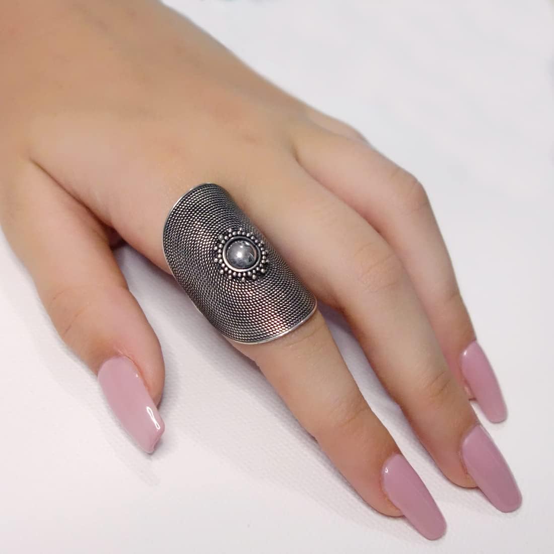 Contemporary Design Oxidized Finish Handmade 925 Sterling Silver Designer Statement Ring for Women Unique Boho Style Fashion Ring Jewelry by Artisan