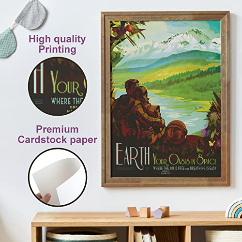 97 Decor Vintage Space Poster - Abstract Space Poster For Wall Pictures, Space Wall Art Decor, Retro Space Grand Tour Travel Exploration Exoplanet Art Print For Home Decor (7X10 Unframed) #TOP5