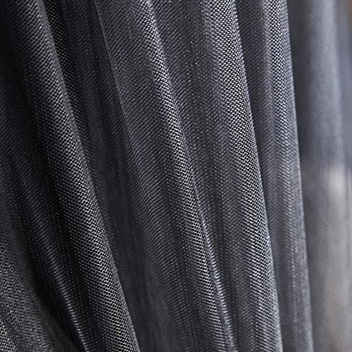 Kertnic Luxurious Bed Canopy for Girls & Adults - Double Layer Princess Canopy with Lace, Round Dome Mosquito Netting for Queen/King Bed Tent (Black) by Kertnic - Image 9