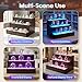 LED Lighted Liquor Bottle Display Shelf with App & Remote Control - 16