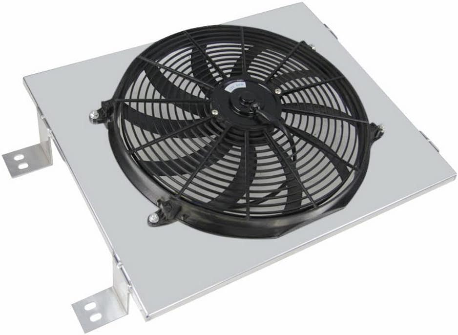 4 Row Aluminum Radiator for 1960-1962 Chevy GMC Apache Radiador for 60-62 Suburban C/K Series C10 Panel Pickup Truck V8 1961 DPI6062 Downflow Radiators Shroud 1x16" Fans Thermostat Relay Kit