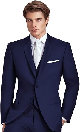 Ike Behar Mens Navy Suit