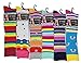 6 Pairs Women's Fancy Design Multi Colorful Patterned Knee High Socks,Rainbow Stripes,Size 9-11 ( Fit women shoe size 4 to 10 )