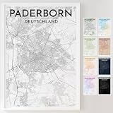 Mapdify Paderborn personalisiertes Stadtposter, dein 