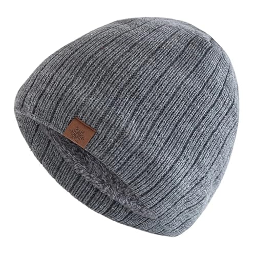 Gorro cálido con forro de piel sintética para exteriores
