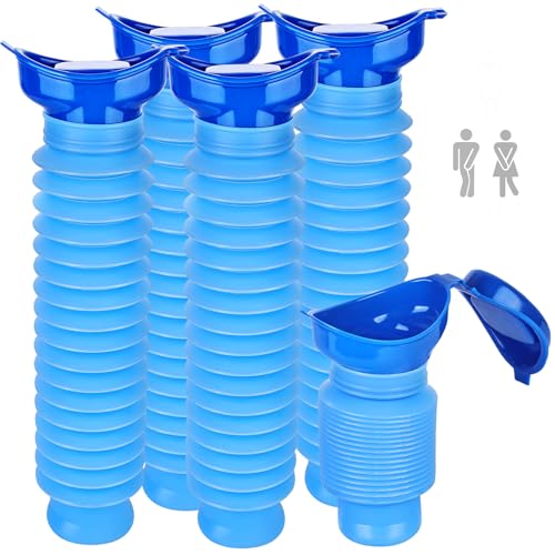 5 orinatoi termoretraibili, mini orinatoio da 750 ml, riutilizzabili, per bambini, adulti, congestione, campeggio