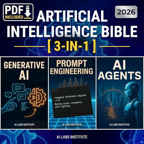 Artificial Intelligence Bible (3-in-1) Audiolivro Por AI Labs Institute capa