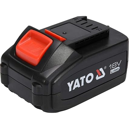 Yato Li-Ion 18V 3, 0 Ah Cordless Power Tools Rechargeable Portable Universal Battery for Home Office Industrial Carpenter Masonry Electrical Plumbing Works