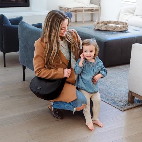 Freshly Picked Zurich Crescent Crossbody Sling Bag, Ebony Black4