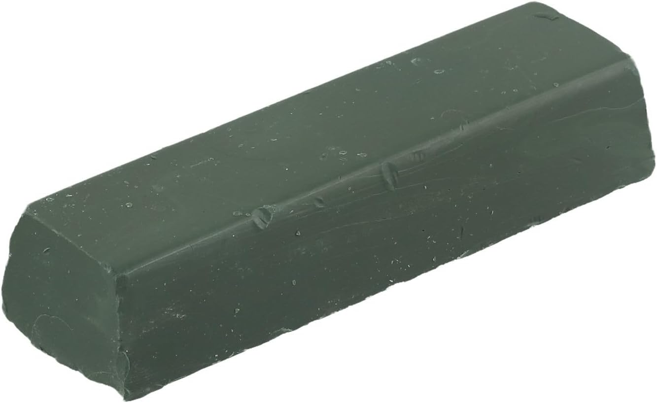 Green Polishing Paste 112x34x25mm Abrasive Wax Compound Steel Aluminum Mirror Finishing with Cloth Wheel