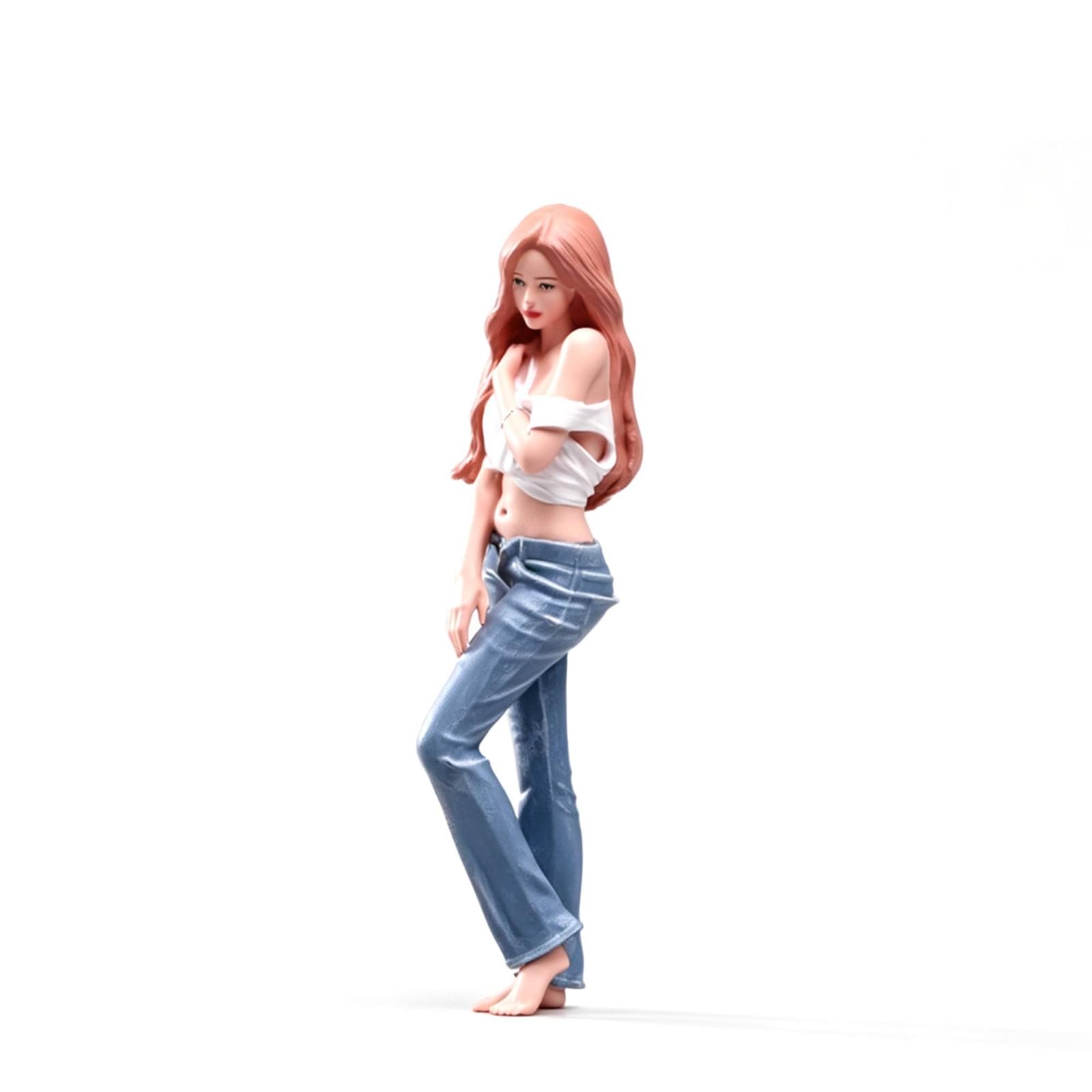 Milageto Miniatur Figurine Resin Frauenfigur Modellfigur Sammelfigur Dioramafigur mit Realistischem Ausdruck Und Präziser, 1/18 Fein Bemalt Mit Gesichtszügen B-Modell