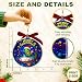 Alien Ornament – UFO Ornaments for Christmas Tree, Unique Alien Ornament 2025 Gifts for Sci-Fi Lovers, Alien Christmas Ornament and Decor Gift Wood Acrylic 2 Layers Xmas Ornaments